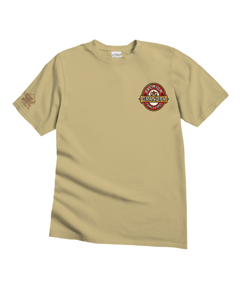 Premium Grandpa - Beer Dyed Short Sleeve Crewneck T-Shirt