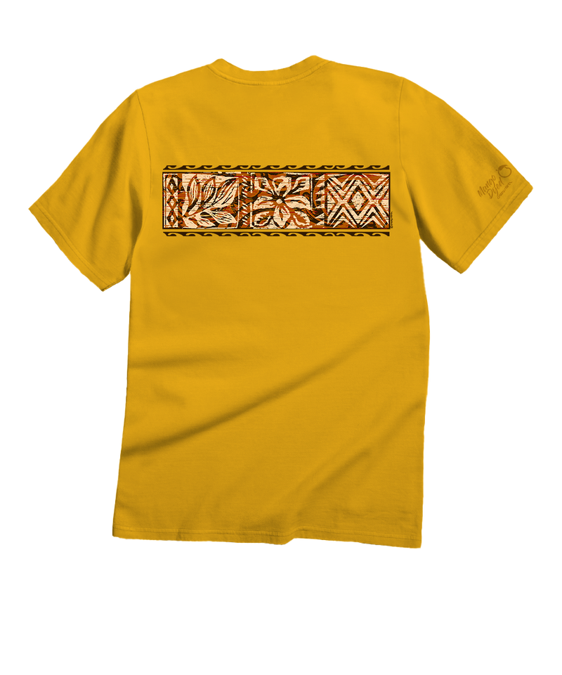 Ethnic Tapa Band - Mango Dyed Short Sleeve Crewneck T-Shirt