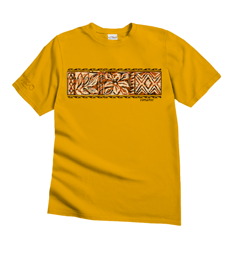 Ethnic Tapa Band - Mango Dyed Short Sleeve Crewneck T-Shirt