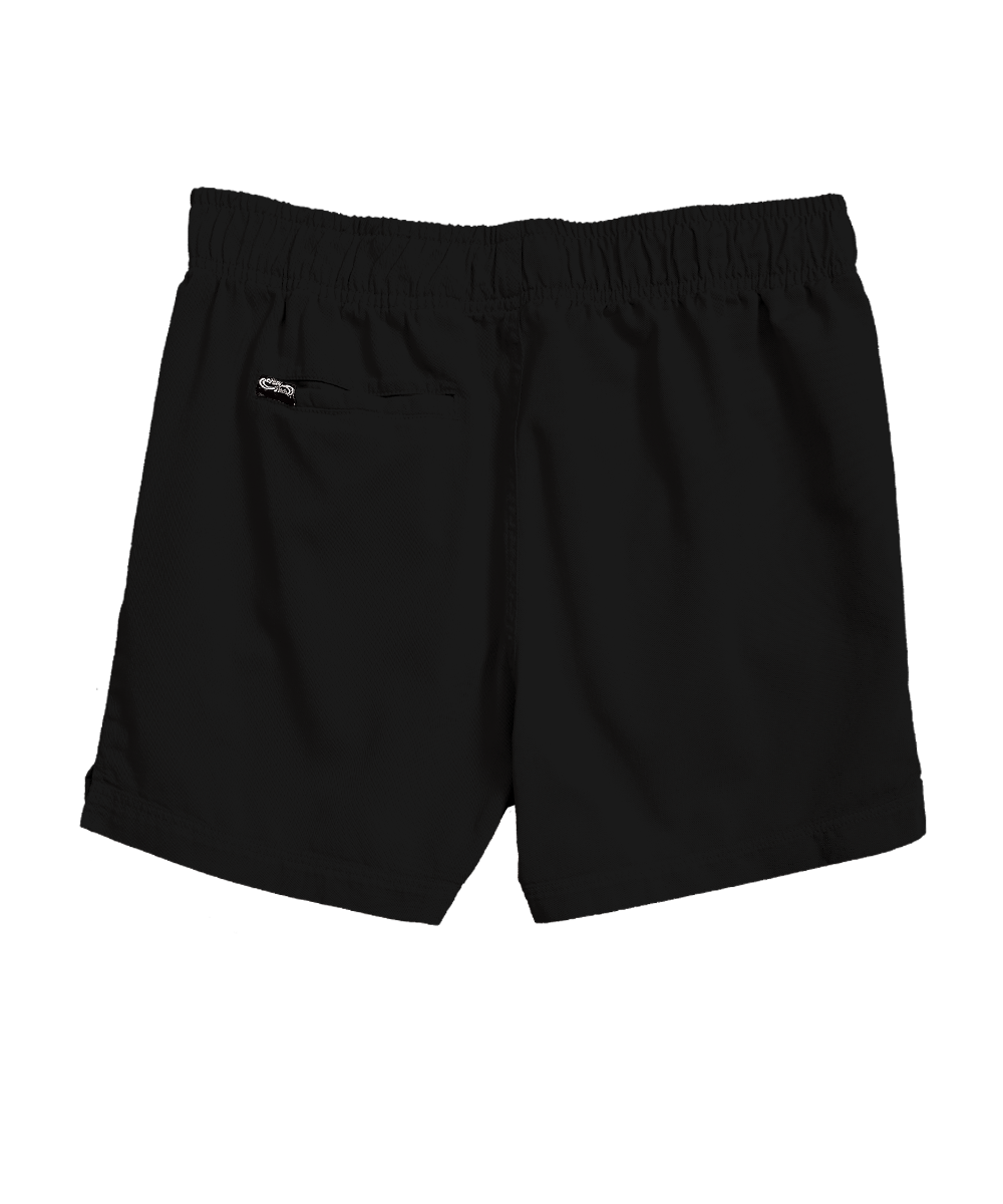 Black Shoreline Twill Shorts