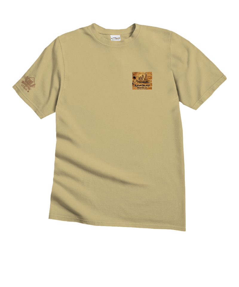 Kauai Island Brewing Co Branded - Beer Dyed Short Sleeve Crewneck T-Shirt
