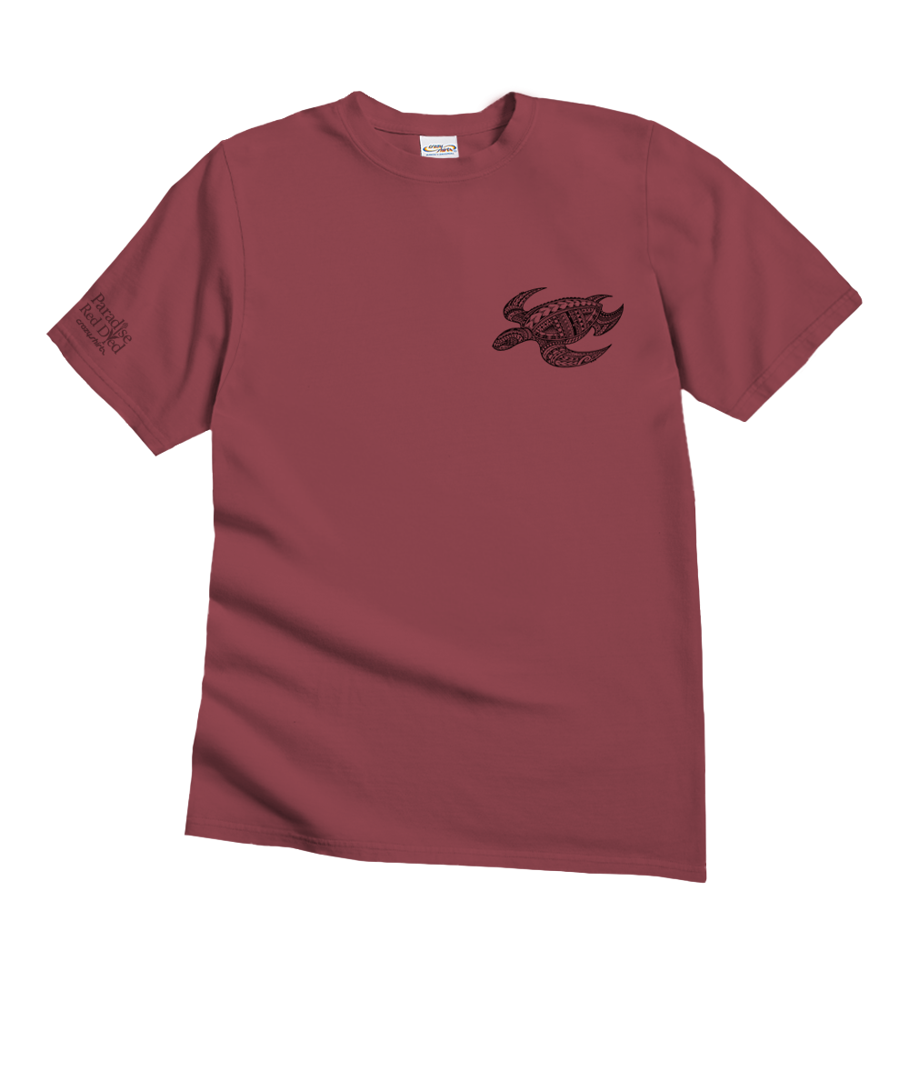 Ocean Tribe - Paradise Red Dyed Short Sleeve Crewneck T-Shirt