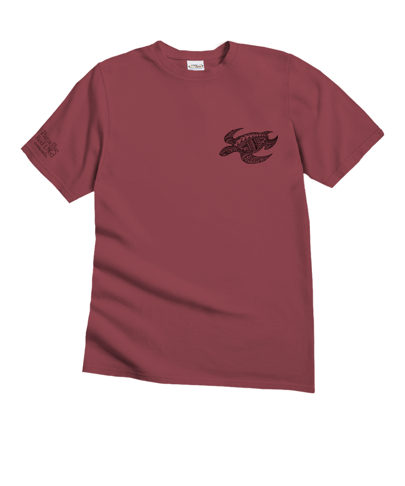 Ocean Tribe - Paradise Red Dyed Short Sleeve Crewneck T-Shirt