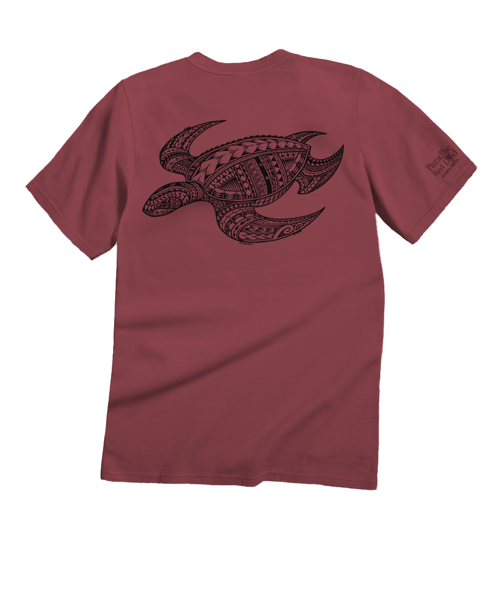 Ocean Tribe - Paradise Red Dyed Short Sleeve Crewneck T-Shirt