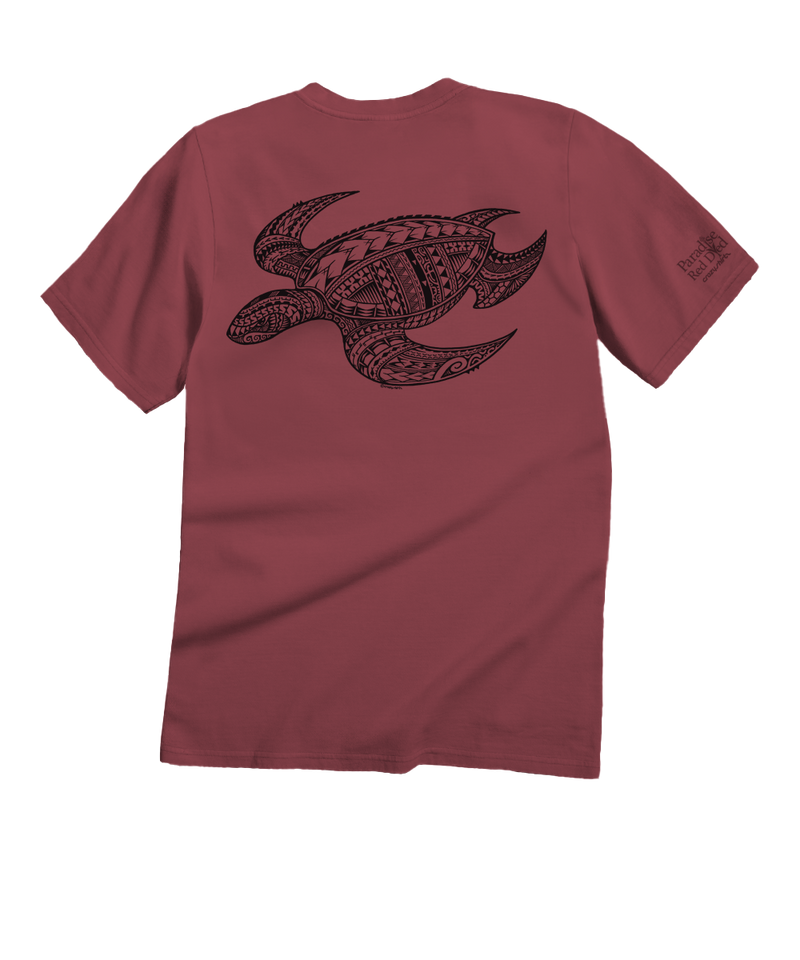 Ocean Tribe - Paradise Red Dyed Short Sleeve Crewneck T-Shirt