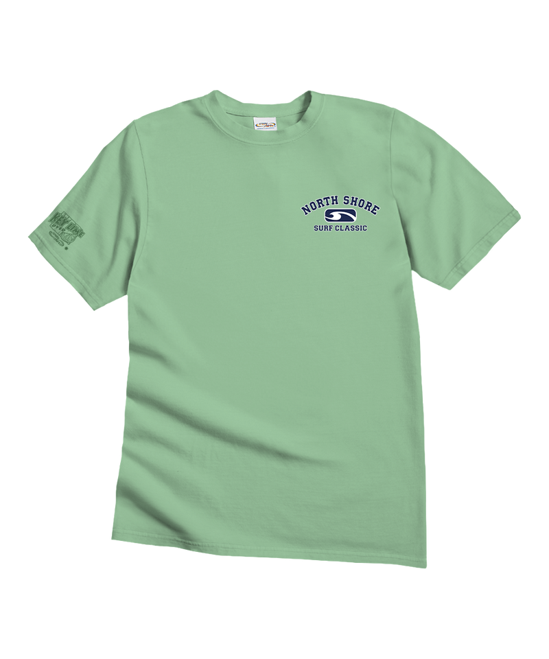 North Shore Surf Classic - Key Lime Dyed Short Sleeve Crewneck T-Shirt