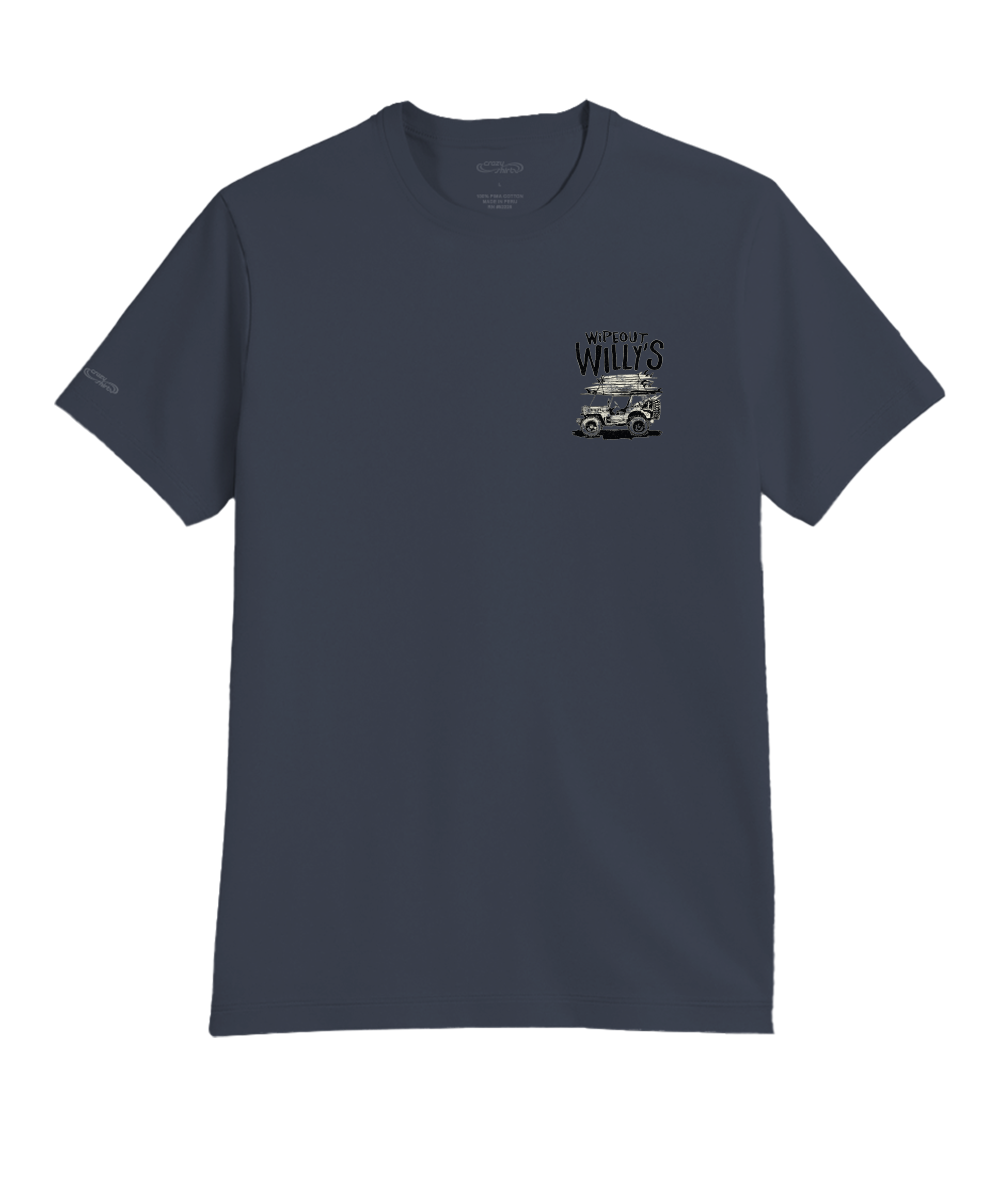 Jeep Wipeout Willys - Smoke Short Sleeve Pima T-Shirt
