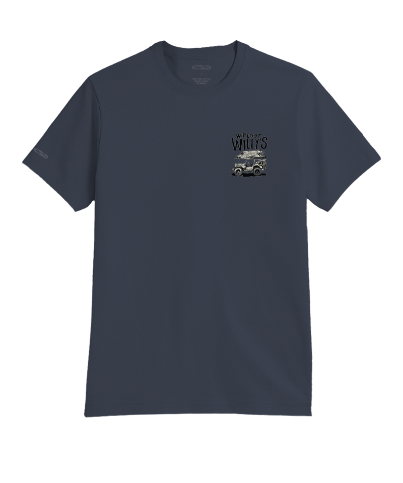 Jeep Wipeout Willys - Smoke Short Sleeve Pima T-Shirt