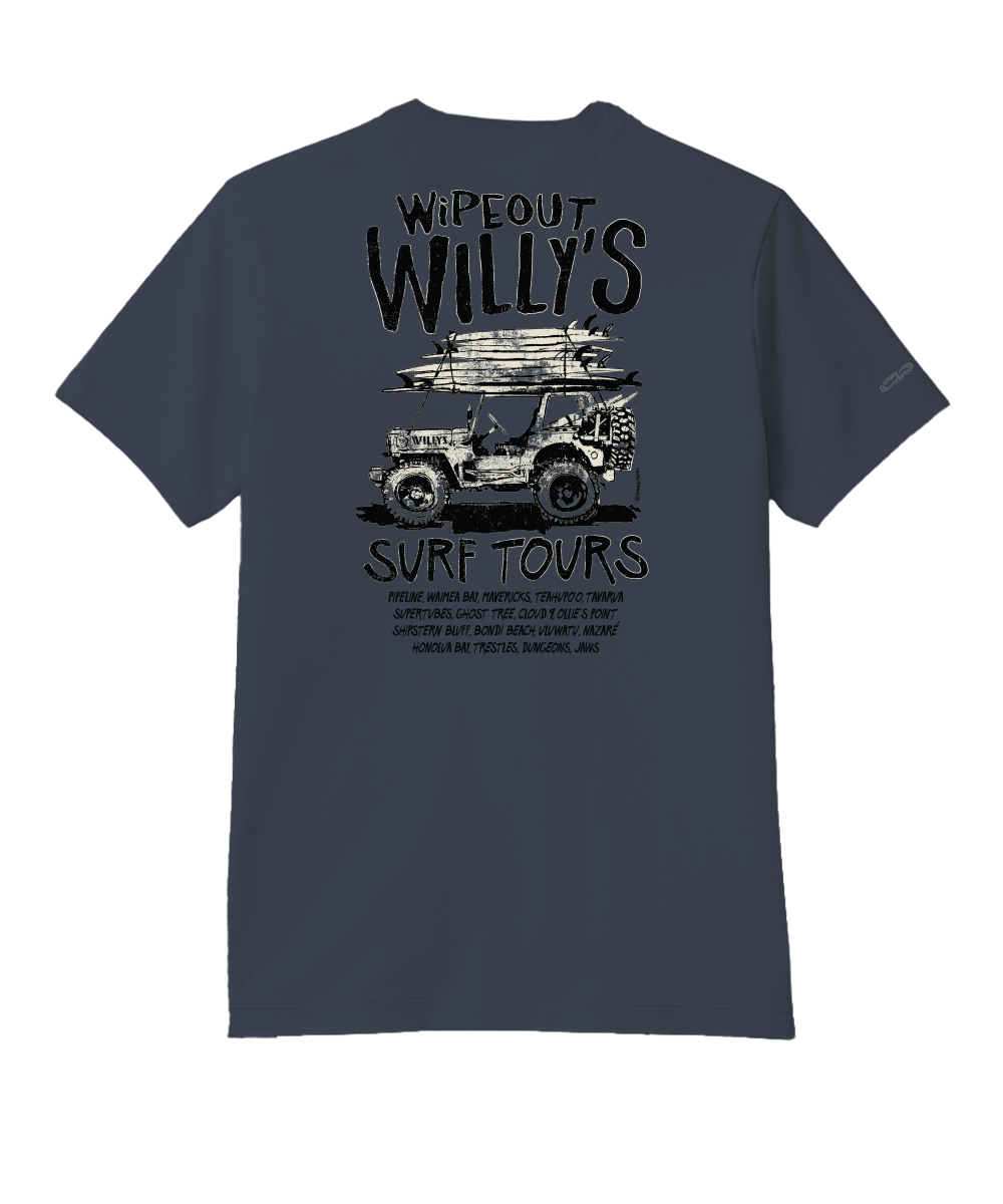 Jeep Wipeout Willys - Smoke Short Sleeve Pima T-Shirt