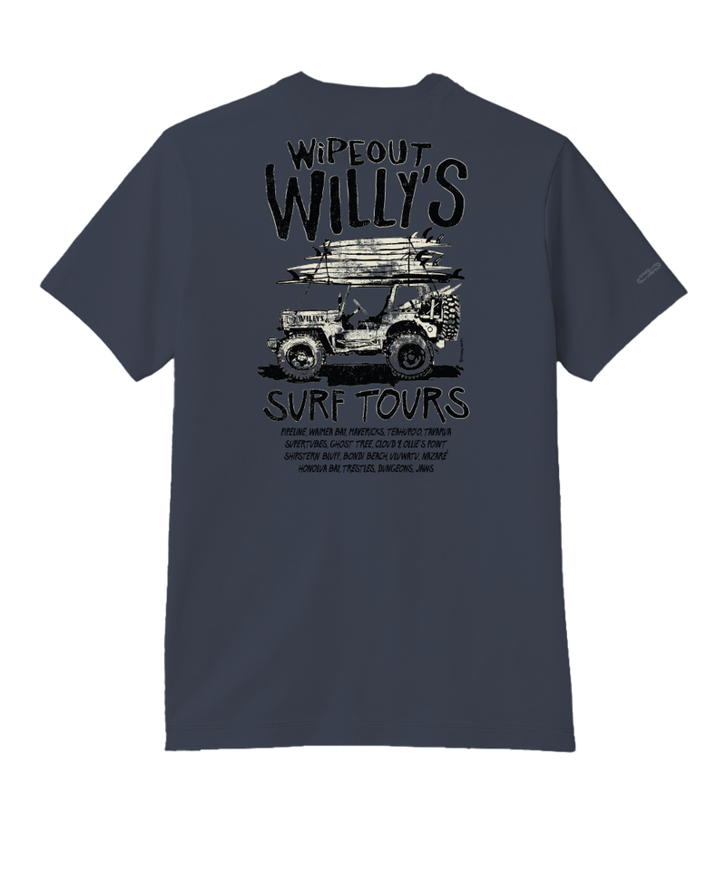 Jeep Wipeout Willys - Smoke Short Sleeve Pima T-Shirt