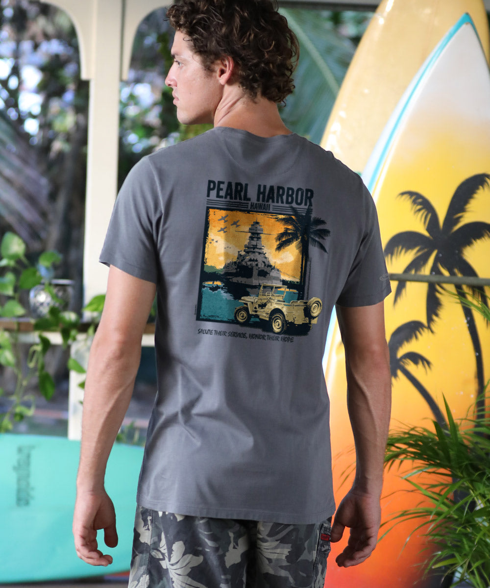 Jeep¬Æ Pearl Harbor - Smoke Short Sleeve Pima T-Shirt