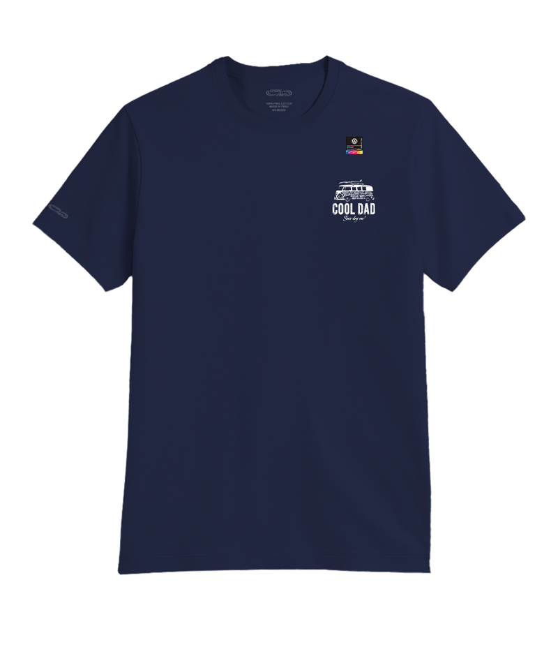 Volkswagen Cool Dad - Indigo Short Sleeve Pima T-Shirt
