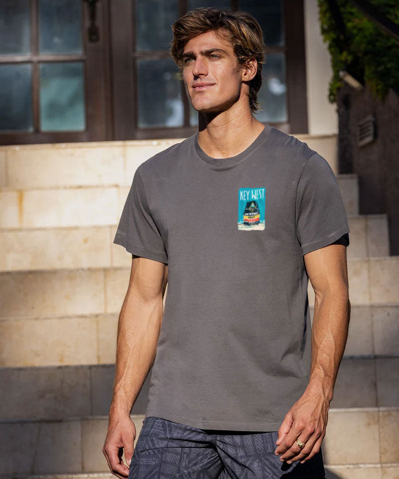 Painted Point - Smoke Short Sleeve Pima T-Shirt