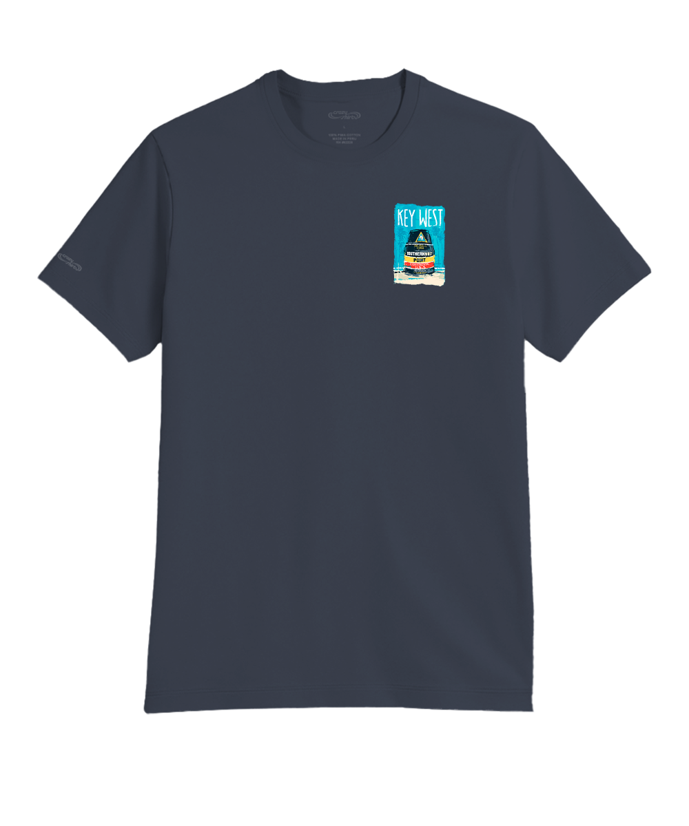 Painted Point - Smoke Short Sleeve Pima T-Shirt