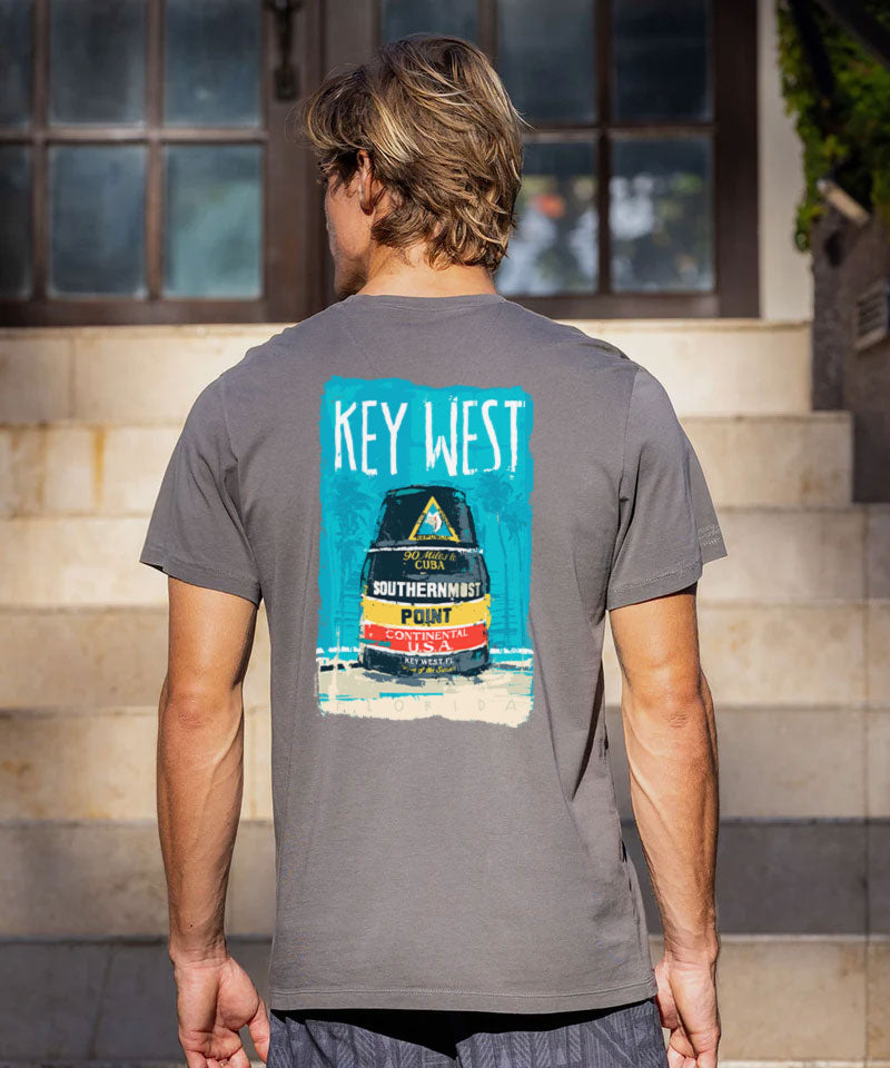 Painted Point - Smoke Short Sleeve Pima T-Shirt