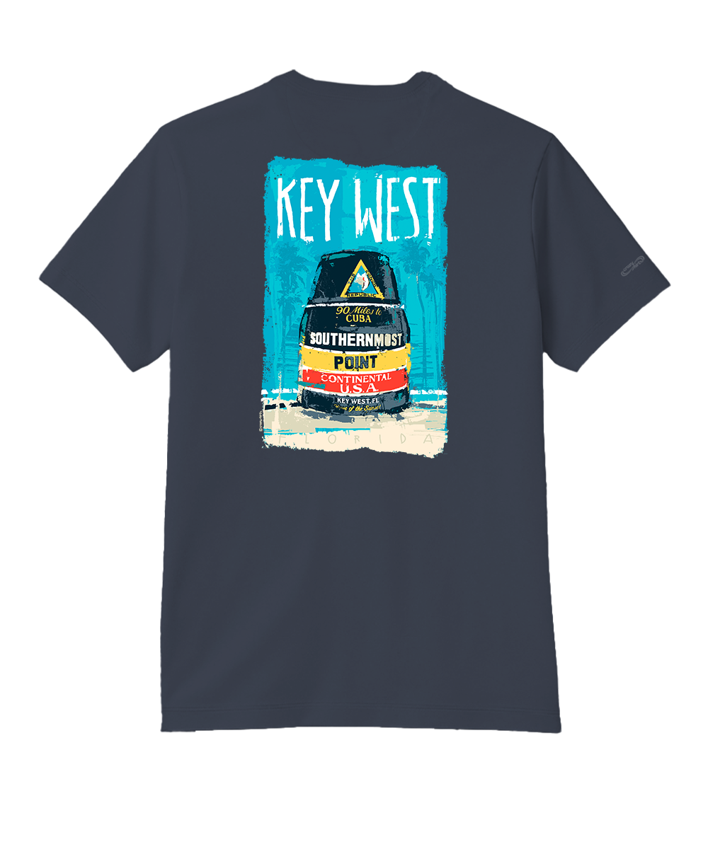 Painted Point - Smoke Short Sleeve Pima T-Shirt