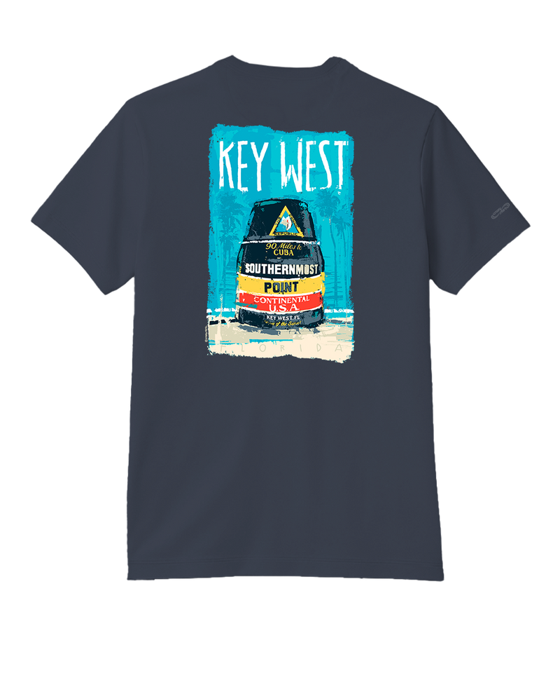 Painted Point - Smoke Short Sleeve Pima T-Shirt
