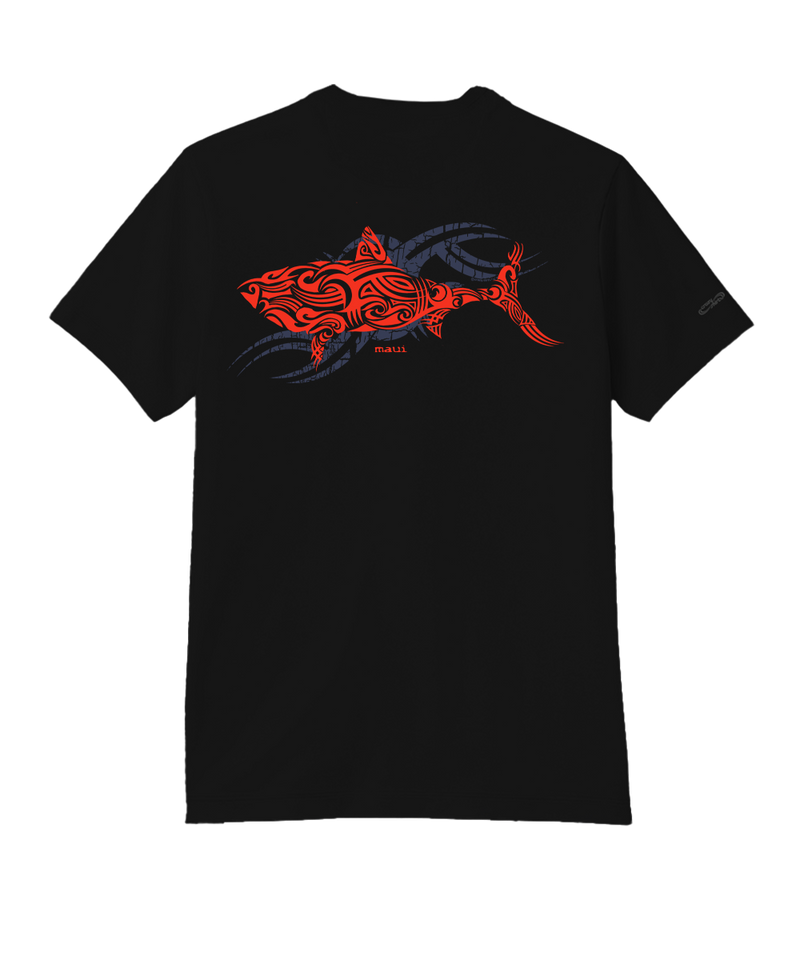 Red Shark - Jet Black Short Sleeve Pima T-Shirt