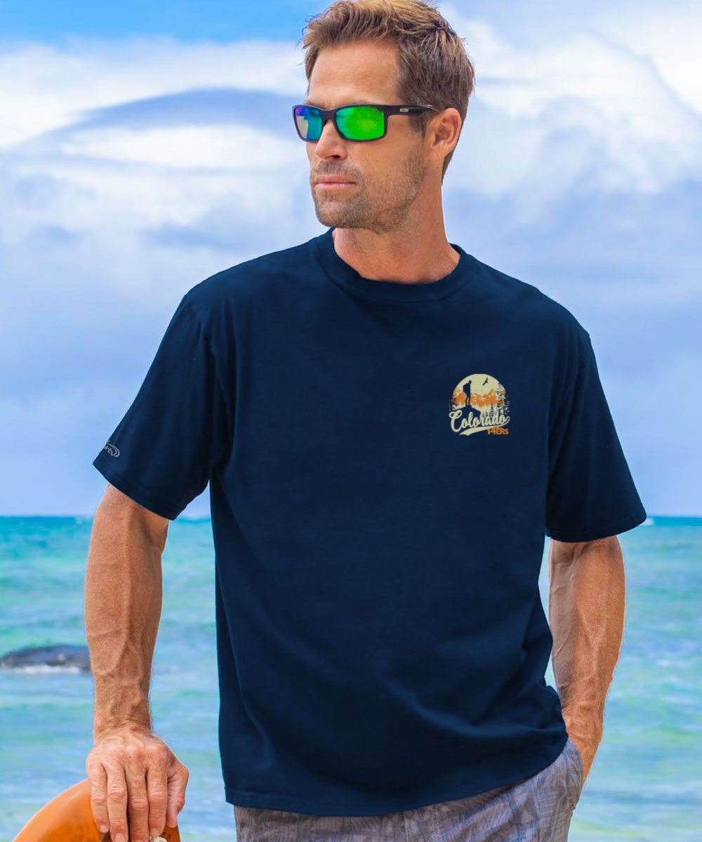 Colorado 14ers - Navy Short Sleeve Crewneck T-Shirt