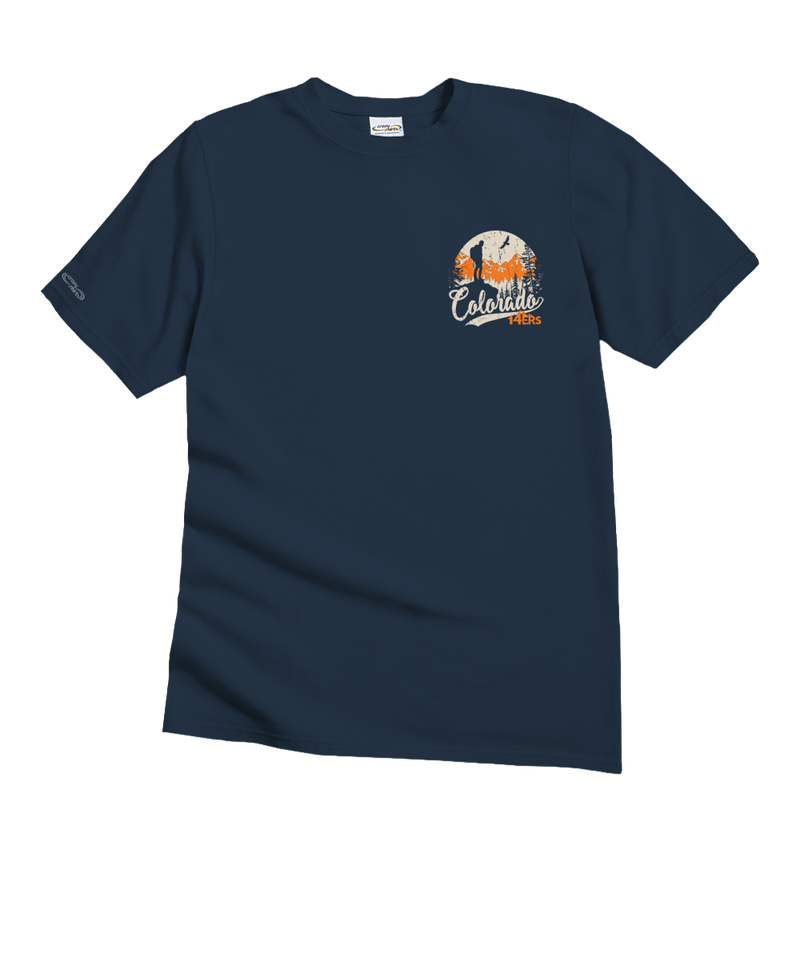 Colorado 14ers - Navy Short Sleeve Crewneck T-Shirt - View 4