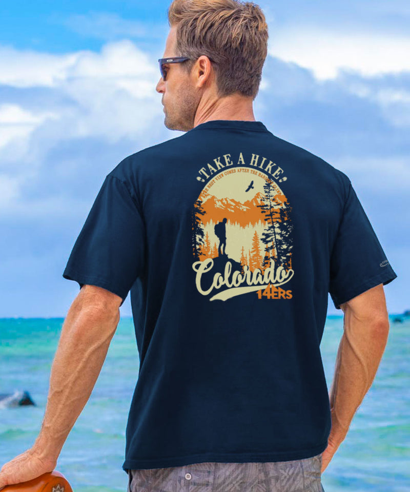 Colorado 14ers - Navy Short Sleeve Crewneck T-Shirt - View 2