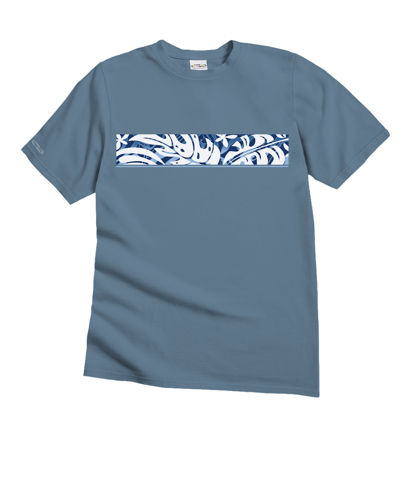 Pua Stripe - Blue Sky Short Sleeve Crewneck T-Shirt