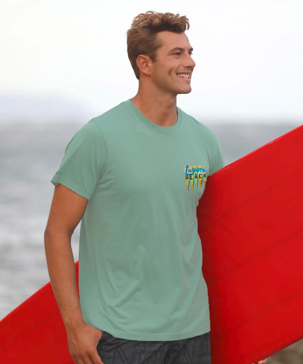 Laguna Beach Oars - Seaglass Short Sleeve Crewneck T-Shirt