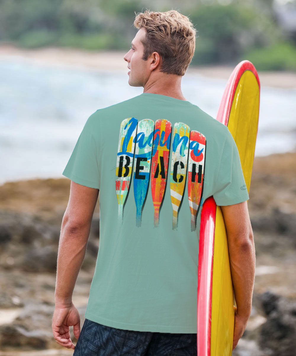 Laguna Beach Oars - Seaglass Short Sleeve Crewneck T-Shirt