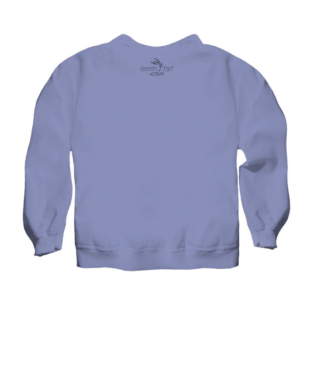 Rainbow In A Sail - Lavender Dyed Long Sleeve Lightweight Pullover