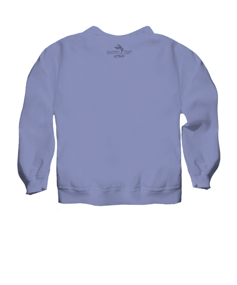 Rainbow In A Sail - Lavender Dyed Long Sleeve Lightweight Pullover