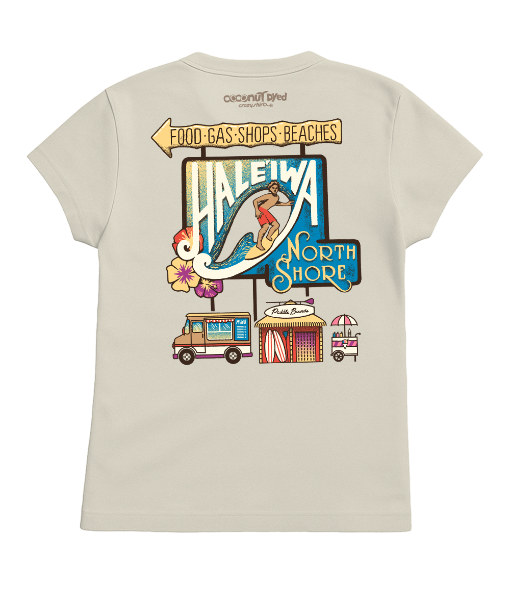 Haleiwa Activities - Coconut Dyed Short Sleeve Crewneck T-Shirt