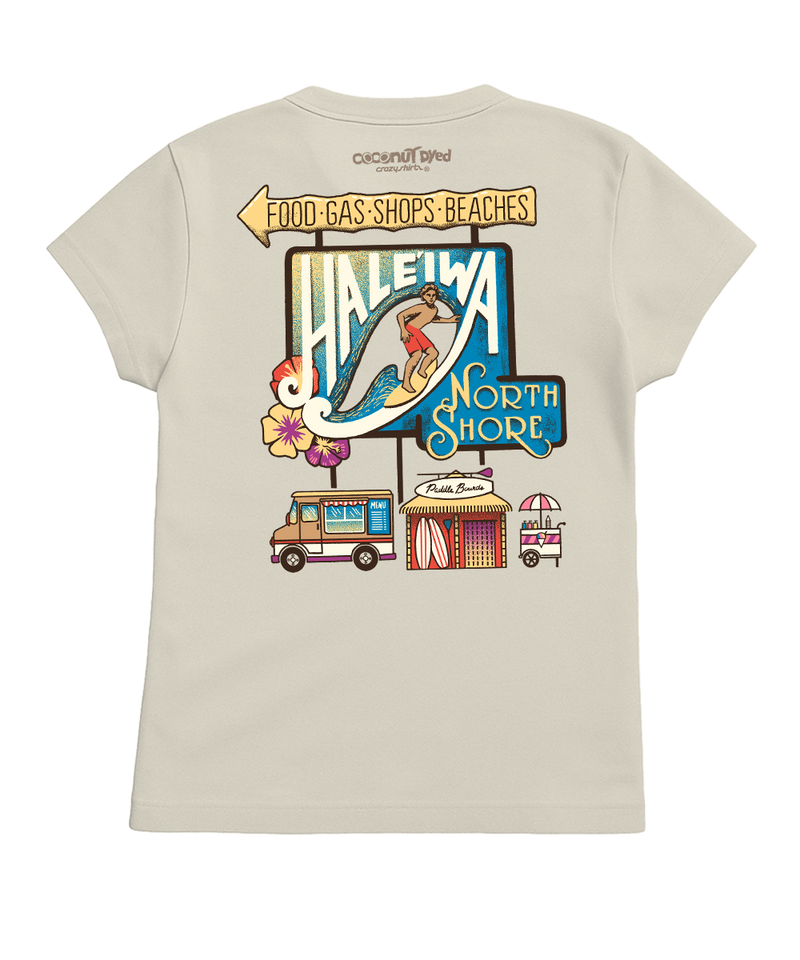 Haleiwa Activities - Coconut Dyed Short Sleeve Crewneck T-Shirt
