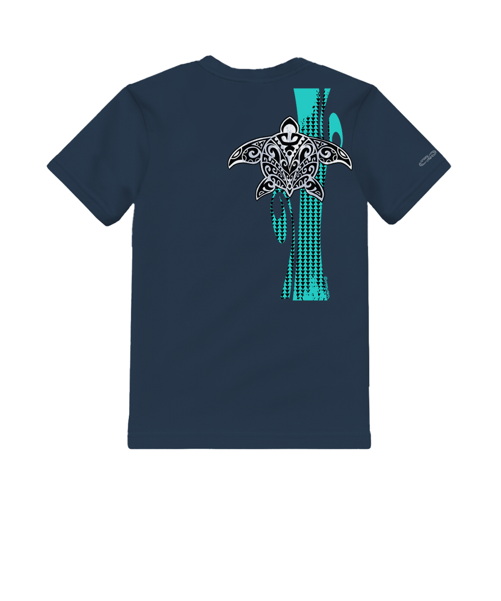 Honu Tribe - Navy Short Sleeve Crewneck T-Shirt