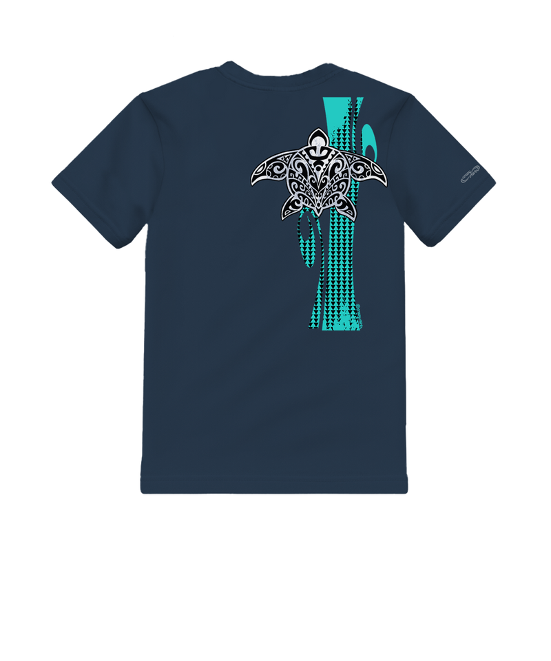 Honu Tribe - Navy Short Sleeve Crewneck T-Shirt