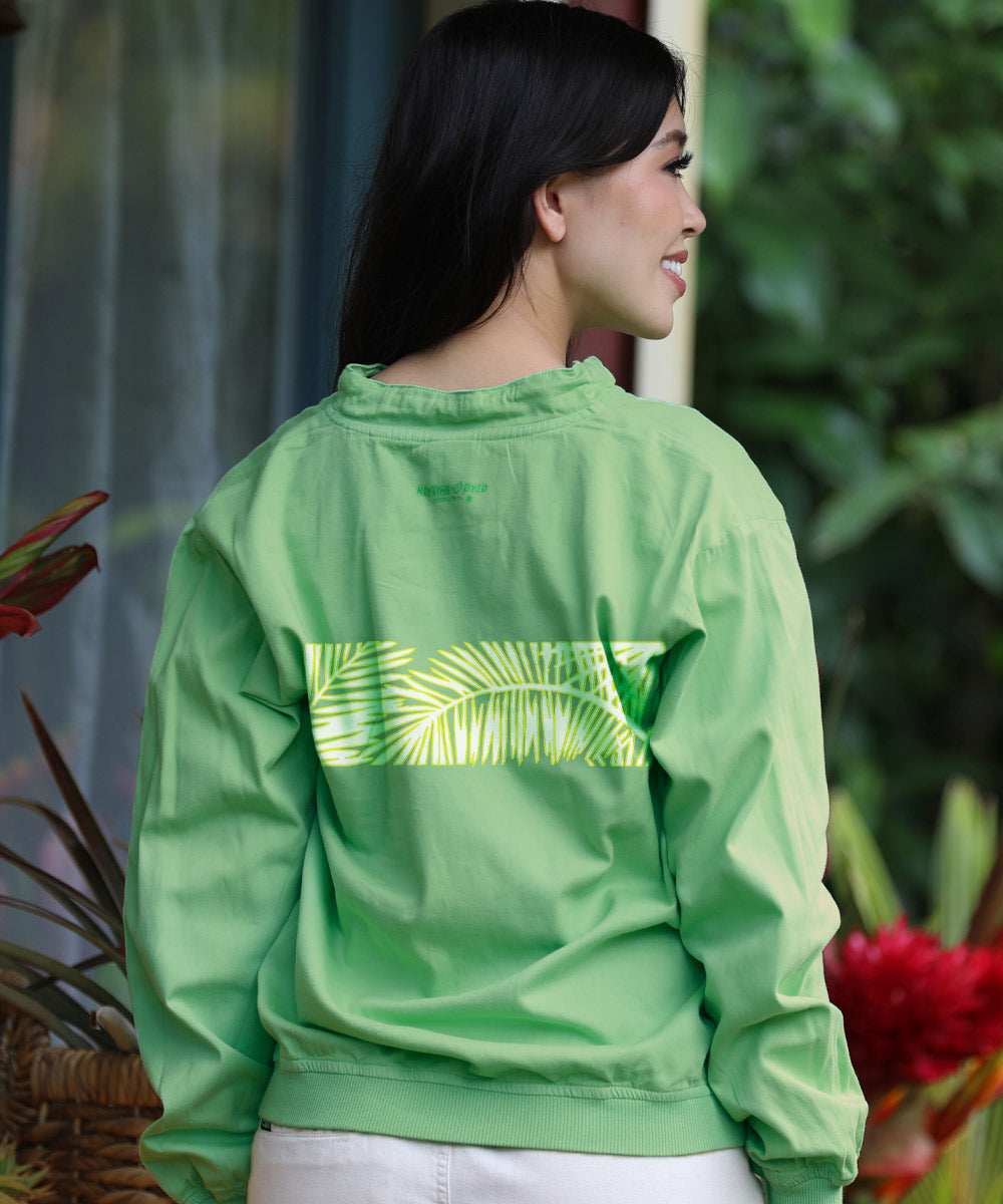 Honu Bliss - Key Lime Dyed Long Sleeve Lightweight Pullover