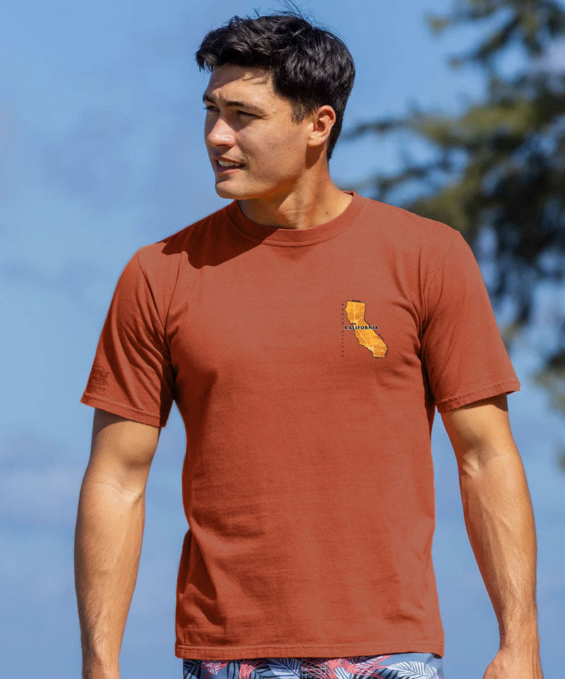 Destination California - Chile Dyed Short Sleeve Crewneck T-Shirt