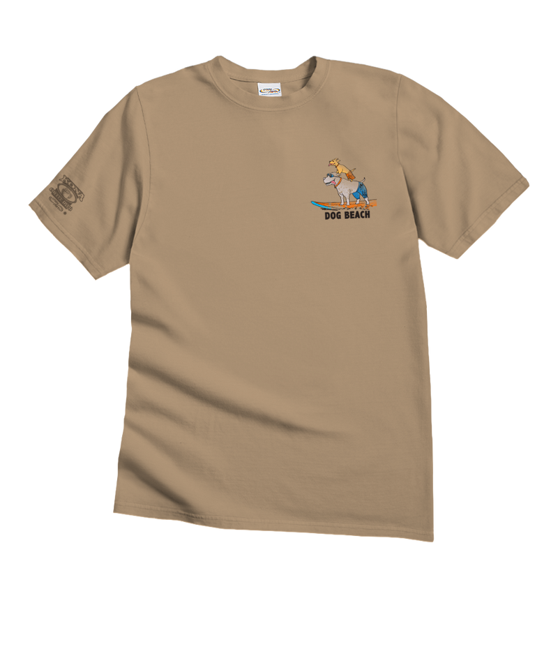 Dog Beach - Kona Coffee Dyed Short Sleeve Crewneck T-Shirt