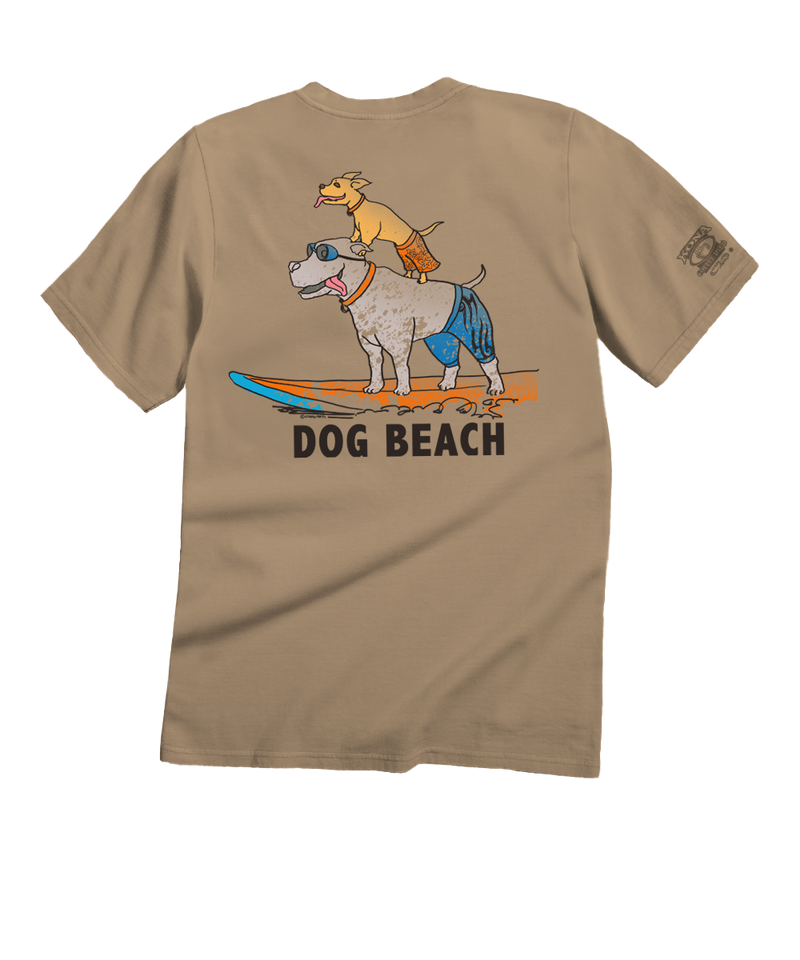 Dog Beach - Kona Coffee Dyed Short Sleeve Crewneck T-Shirt