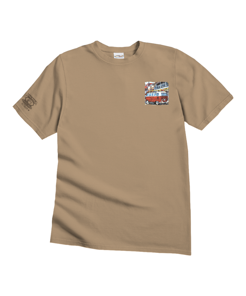 Volkswagen Van Lahaina - Kona Coffee Dyed Short Sleeve Crewneck T-Shirt