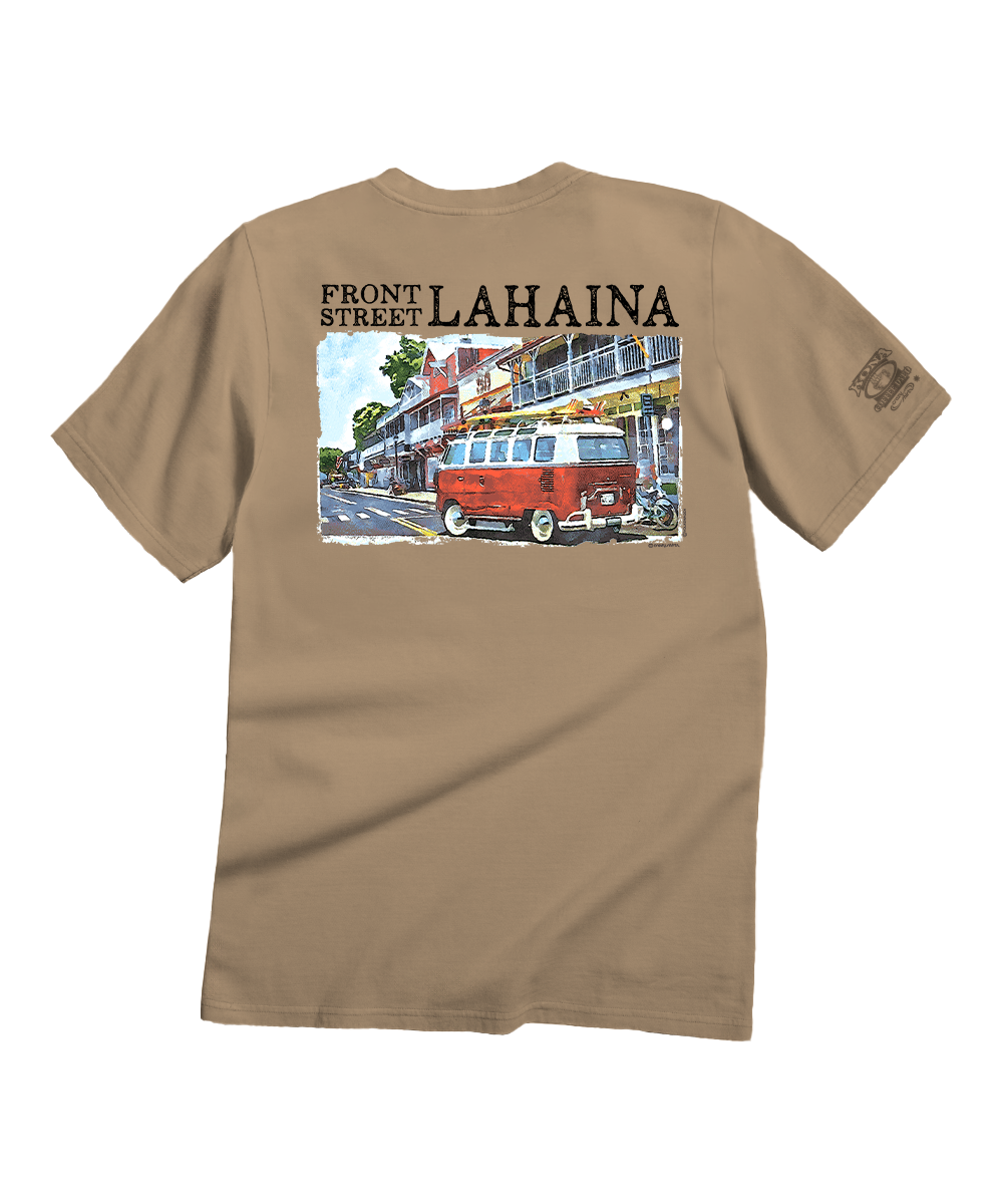 Volkswagen Van Lahaina - Kona Coffee Dyed Short Sleeve Crewneck T-Shirt