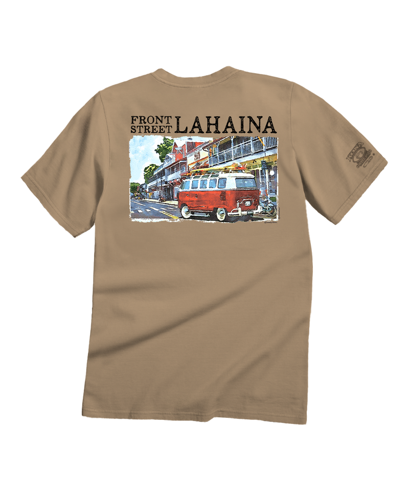 Volkswagen Van Lahaina - Kona Coffee Dyed Short Sleeve Crewneck T-Shirt