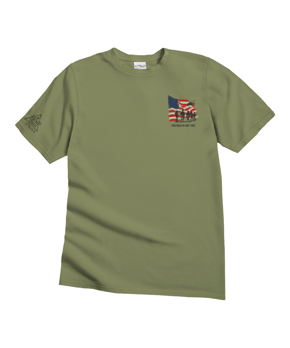 Freedom Is Not Free - Hemp Dyed Short Sleeve Crewneck T-Shirt
