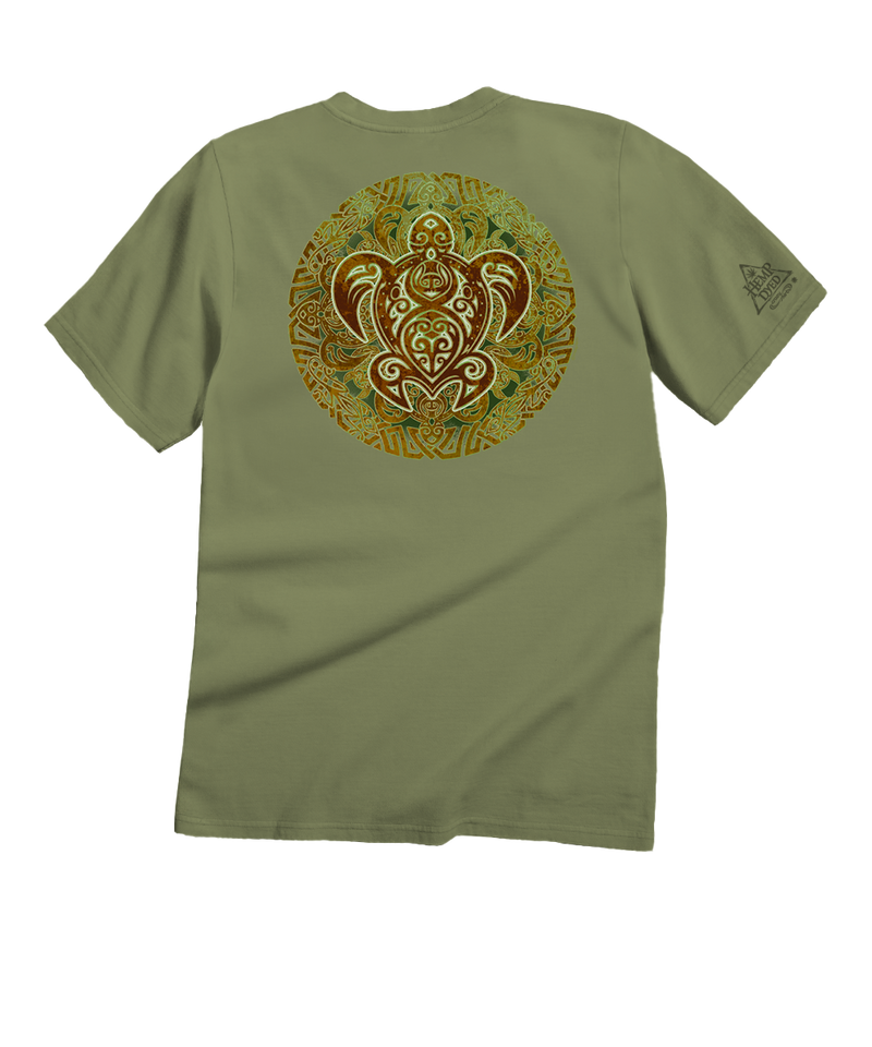 Tribal Turtle - Hemp Dyed Short Sleeve Crewneck T-Shirt