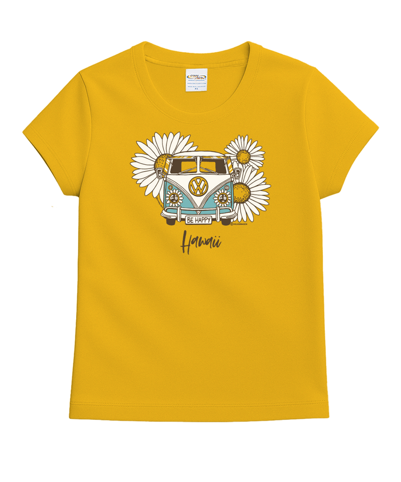 Volkswagen Be Happy - Pineapple Dyed Short Sleeve Crewneck T-Shirt