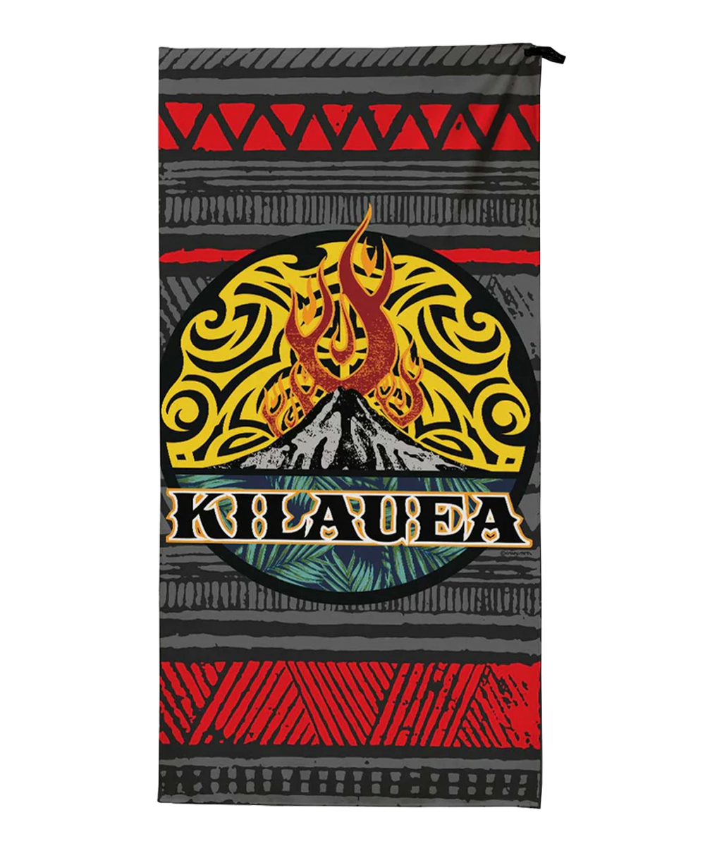 Kilauea Flame - Microfiber Beach Towel
