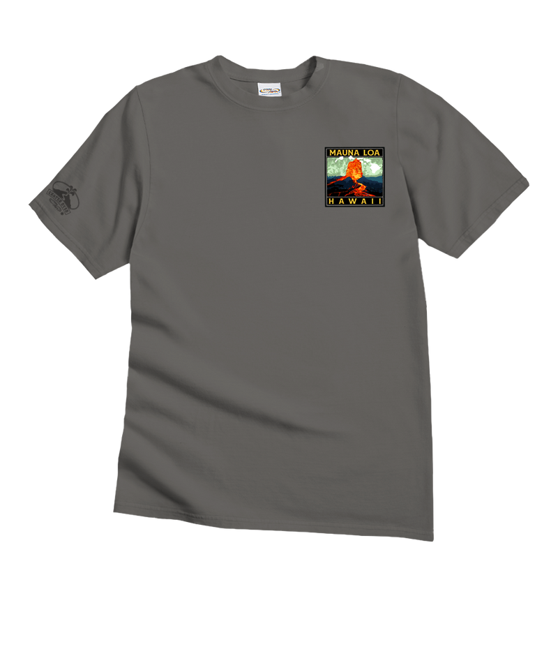 Retro Mauna Loa - Crater Dyed® Short Sleeve Crewneck T-Shirt