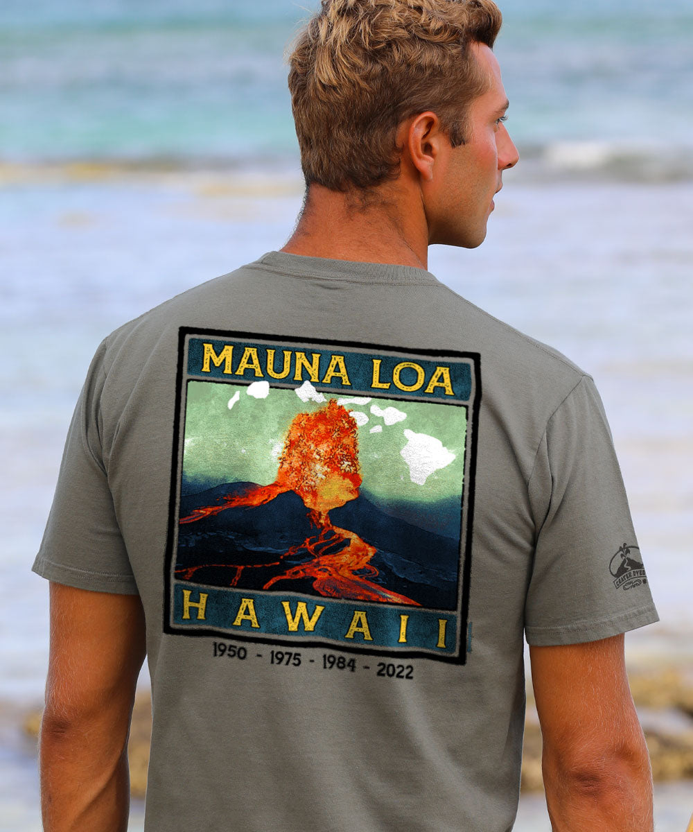 Retro Mauna Loa - Crater Dyed® Short Sleeve Crewneck T-Shirt