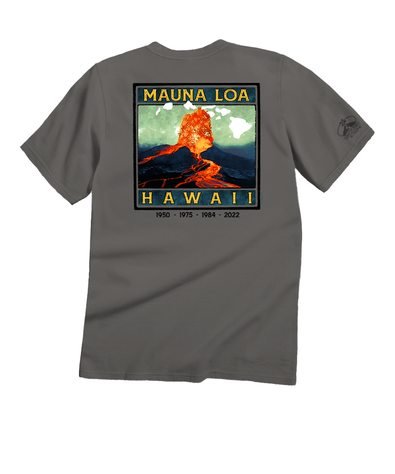Retro Mauna Loa - Crater Dyed® Short Sleeve Crewneck T-Shirt