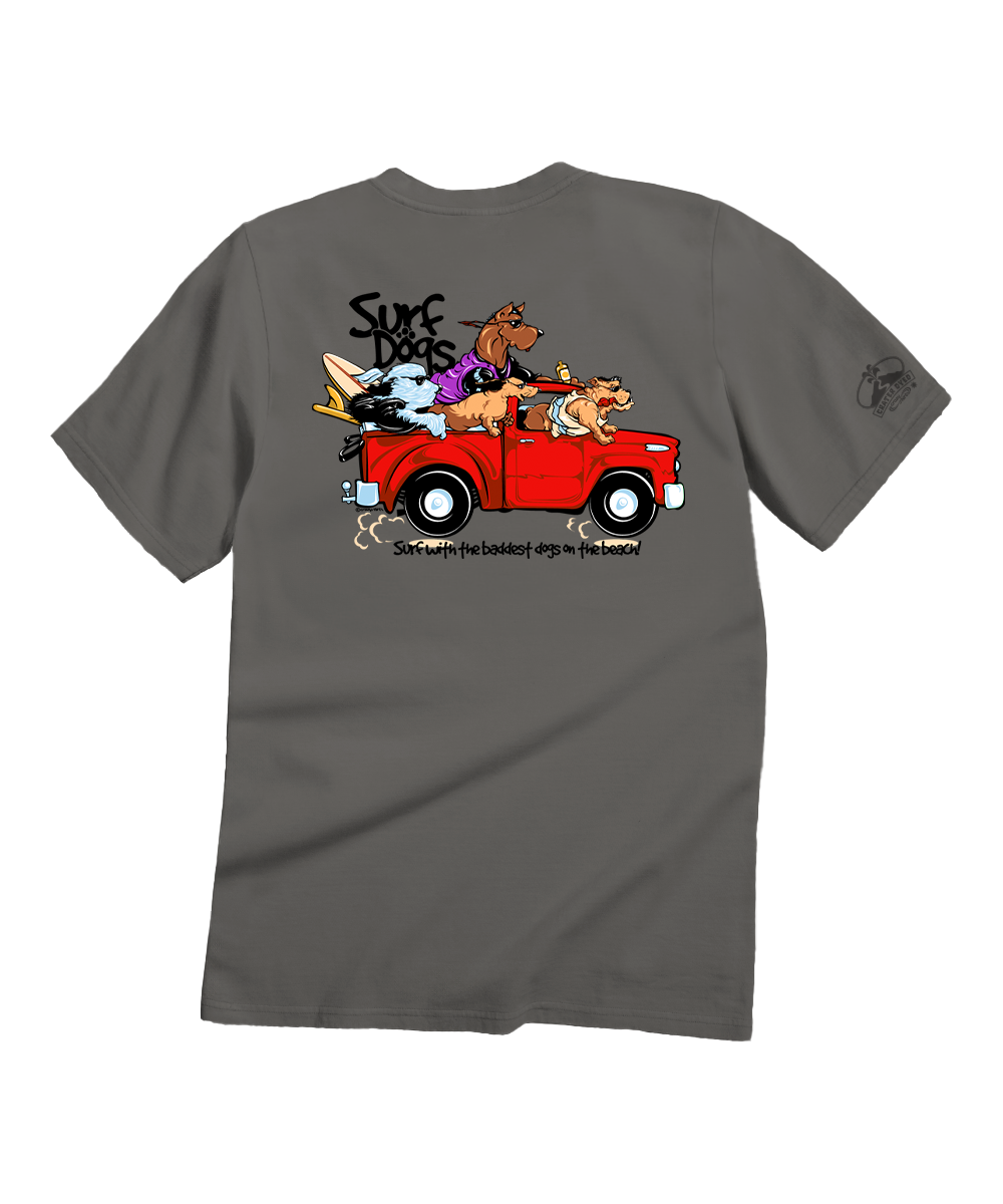 Bad Surf Dogs - Crater Dyed® Short Sleeve Crewneck T-Shirt