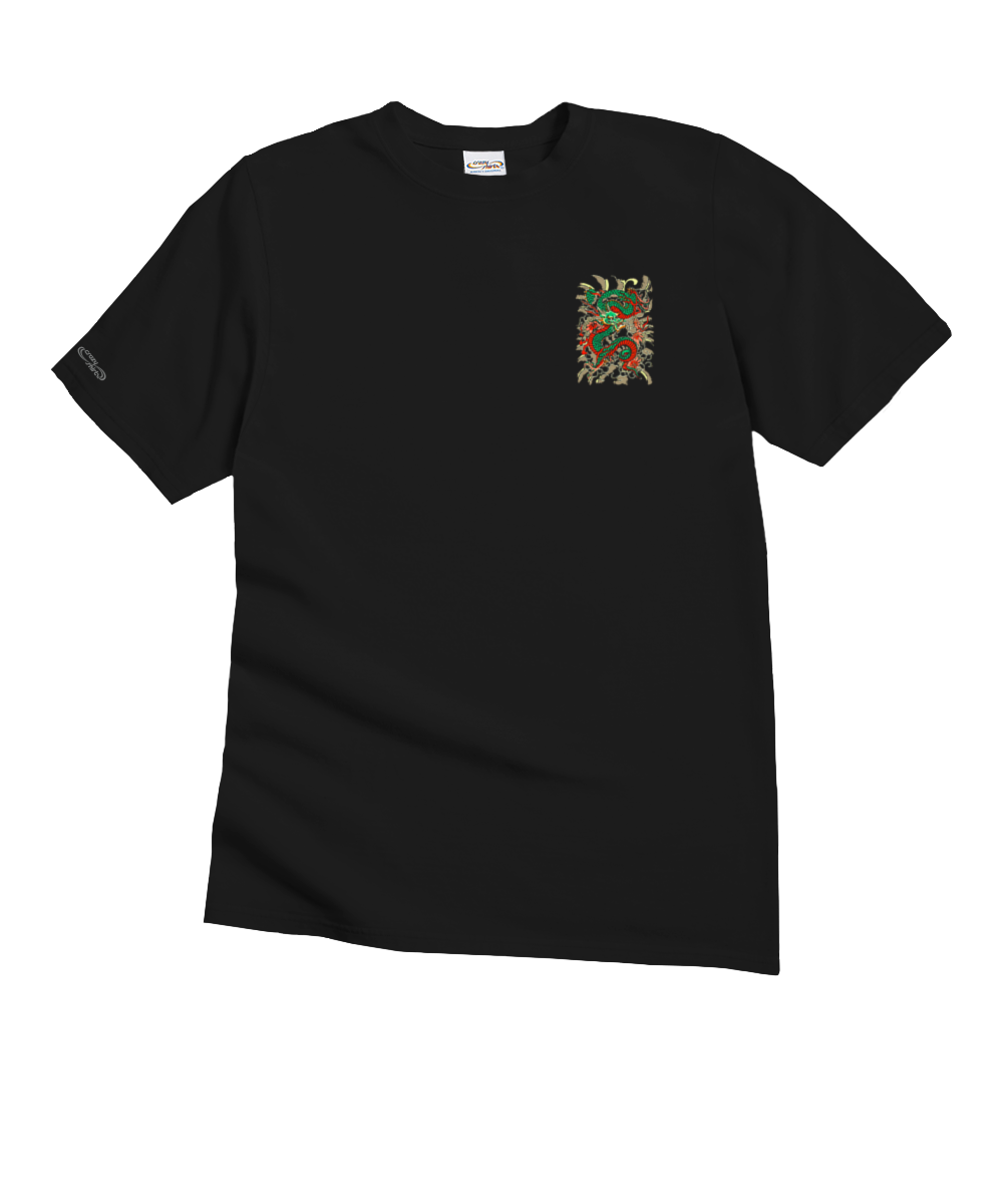 Dragon Force - Black Short Sleeve Crewneck T-Shirt